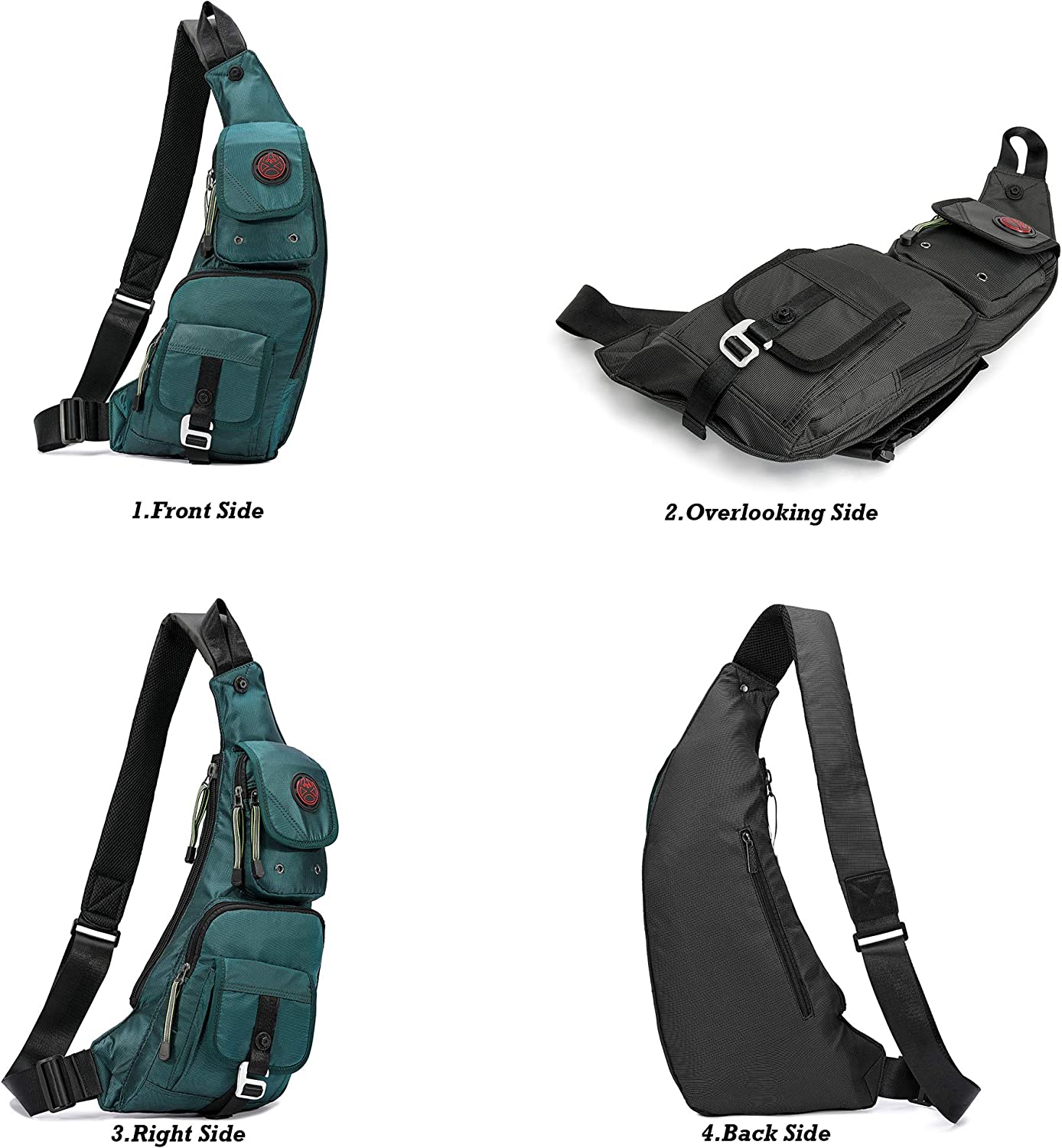 Nicgid Sling Bag Chest Shoulder Backpack Fanny Pack Crossbody Bags for Men - Image 2